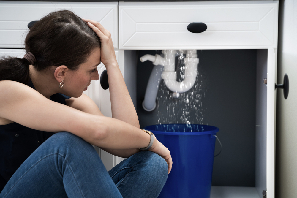 Pipe Leak In Sink Kitchen At Home