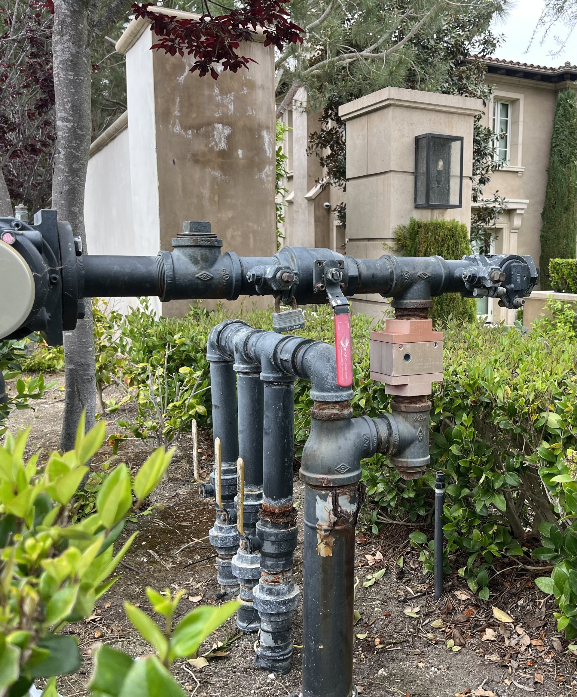 Before: Gas leak found at meter